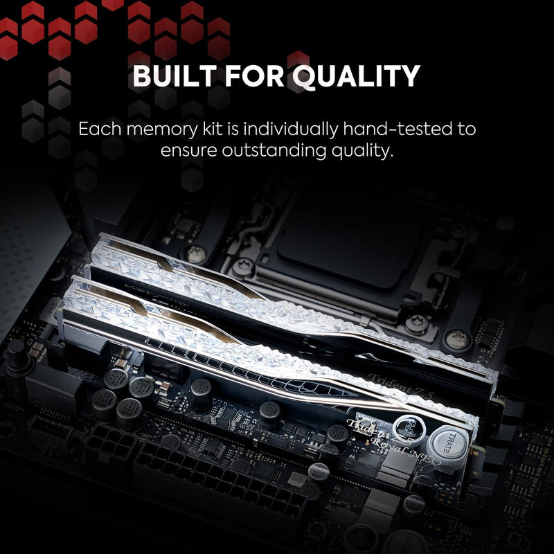 G.SKILL 32GB Kit (2x16GB) Trident Z5 ROYAL Neo RGB Silver 銀色 F5-6400J3039G16GX2-TR5NS DDR5 6400MHz CL30 Memory (AMD EXPO)