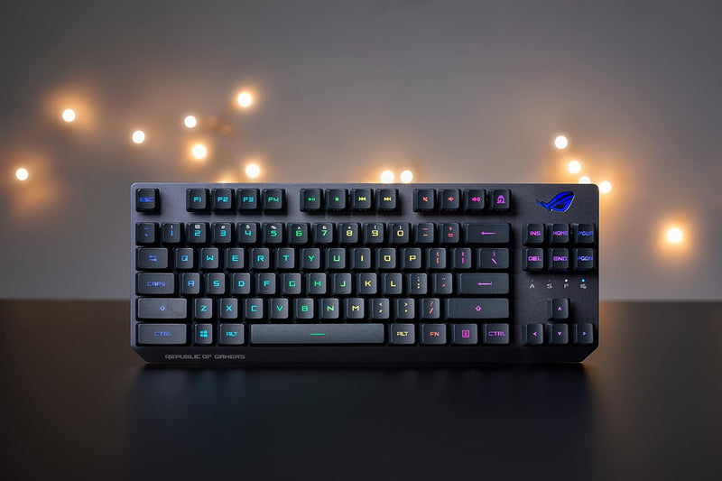 ASUS 華碩 ROG STRIX SCOPE RX TKL Deluxe Wireless 無線電競鍵盤 (青軸)(90MP02J2-BKUA00)