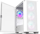 MONTECH AIR 100 ARGB White Tempered Glass MATX Case MO-CA-AIR100-ARGB-WH