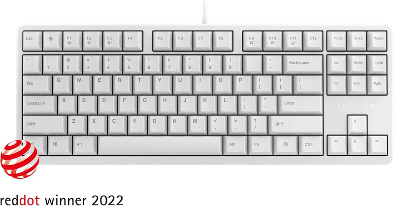CHERRY G80-3000S TKL white frame matte mechanical keyboard (black axis) G80-3830LUAEU-0 