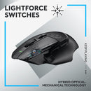 Logitech G502 X Lightspeed Wireless Gaming Mouse 無線遊戲滑鼠 - Black 黑色 910-006182 原裝行貨
