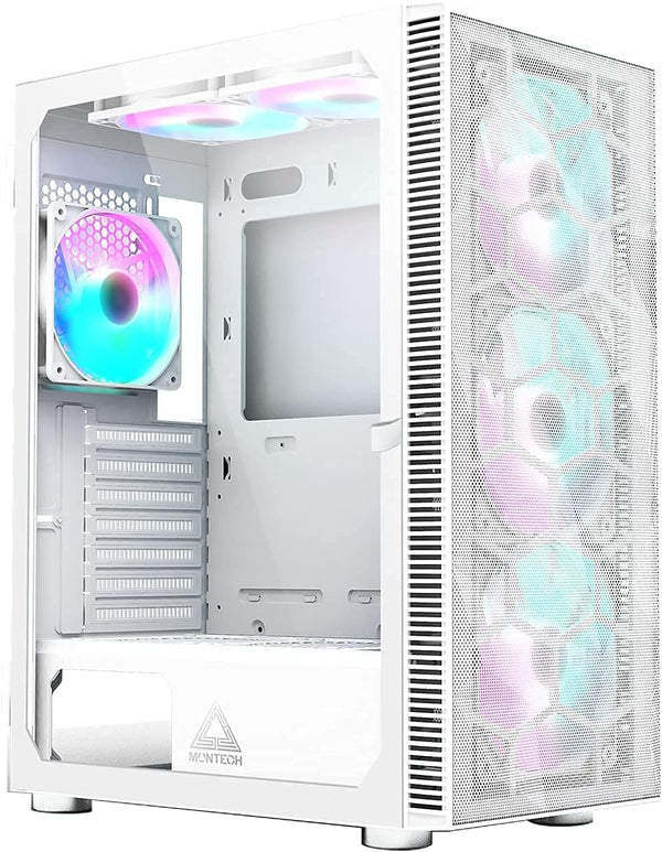 MONTECH X3 MESH White ARGB Tempered Glass ATX Case MO-CA-X3-MESH-WH