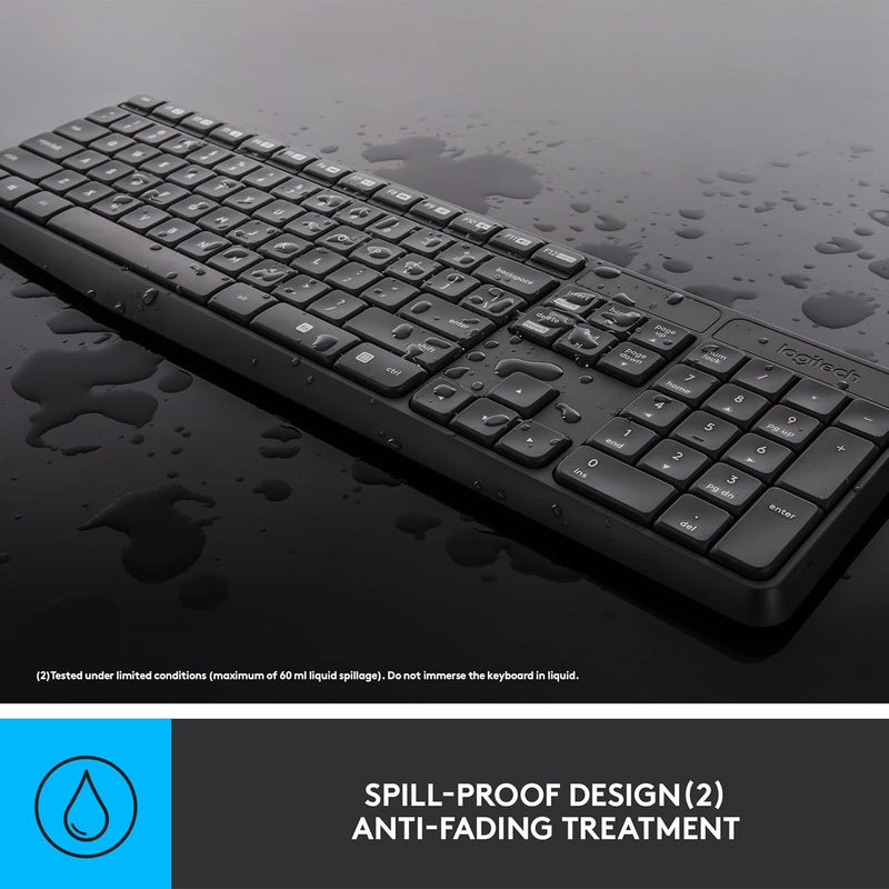 Logitech MK235 無線滑鼠鍵盤組 (中文版) - Black 黑色 920-007943 原裝行貨
