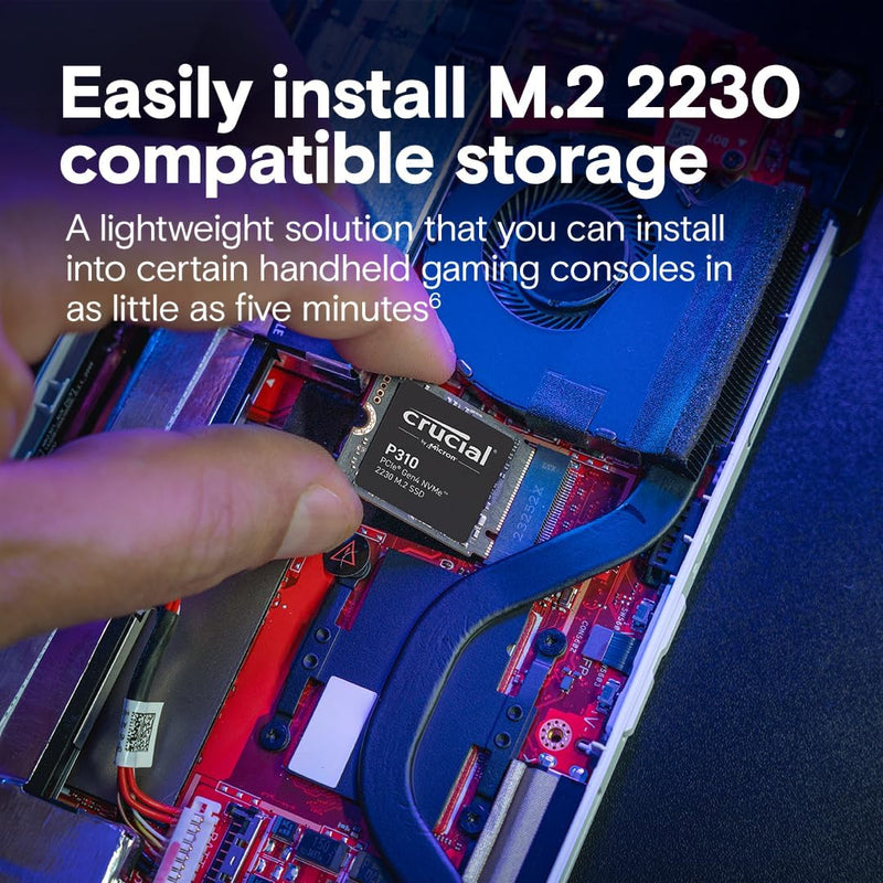 Crucial 2TB P310 CT2000P310SSD2 PCIe Gen4 NVMe 2230 M.2 SSD 