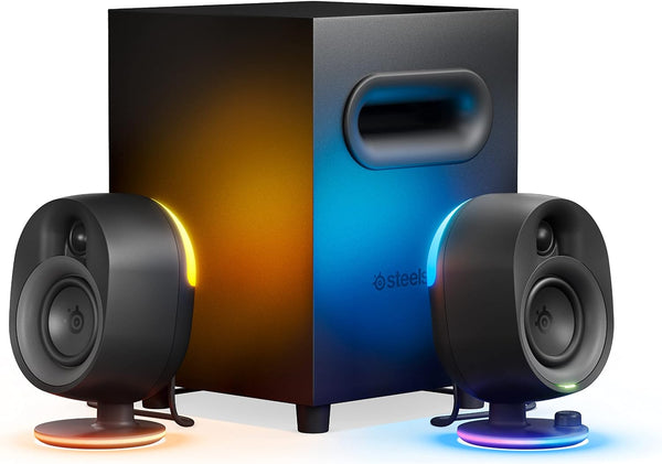 SteelSeries Arena 7 Wireless RGB 2.1 Desktop Gaming Speaker (61542) 