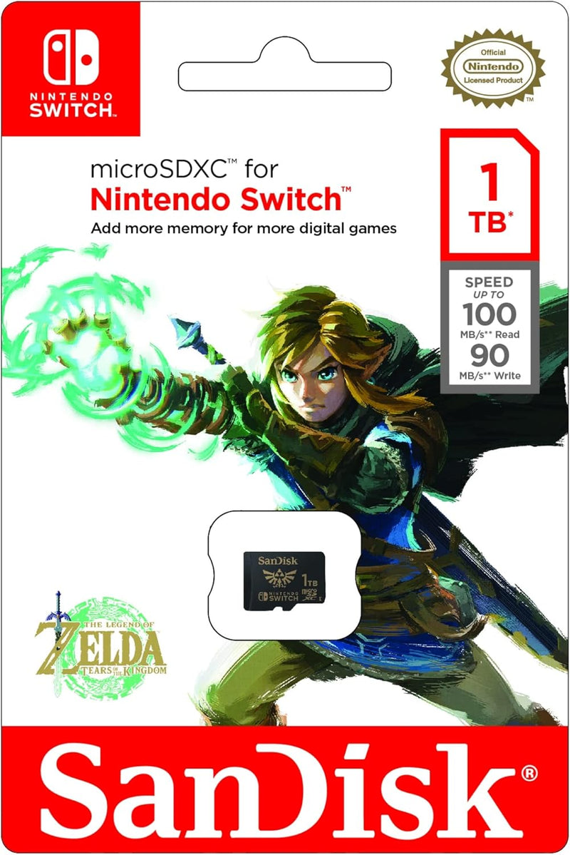 SanDisk 1TB for Nintendo Switch 100MB/s(R) 90MB/s(W) SDSQXAO-1T00-GN6ZN 772-4592