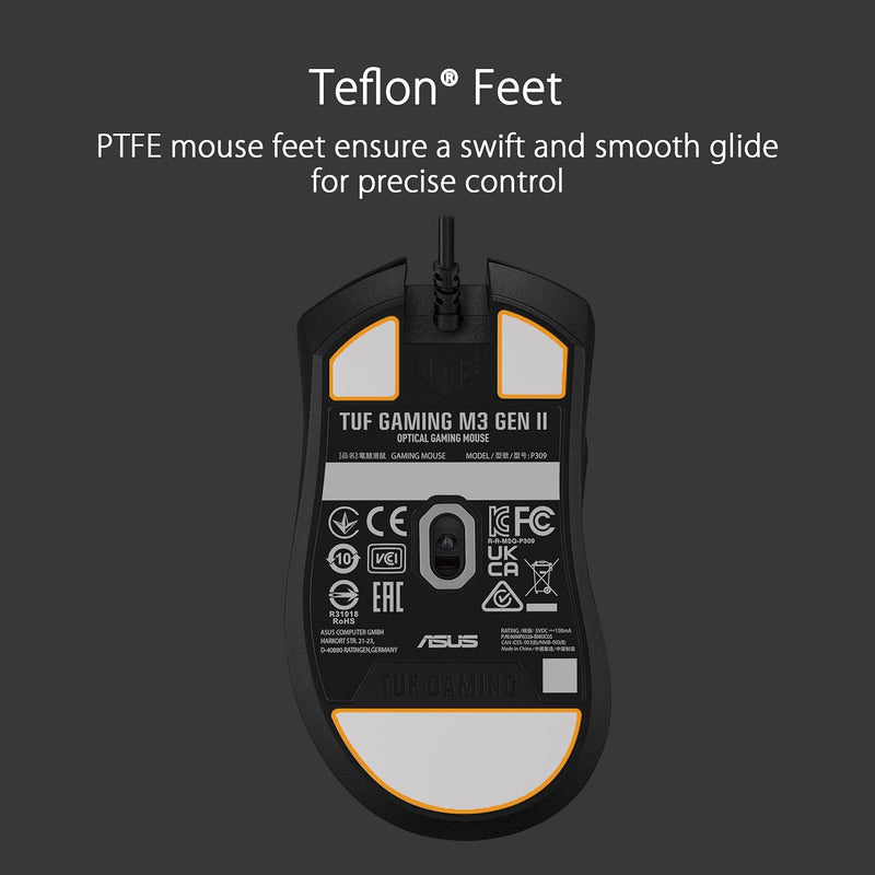 ASUS TUF Gaming M3 Gen II 59g ultra-lightweight 8000dpi wired gaming mouse