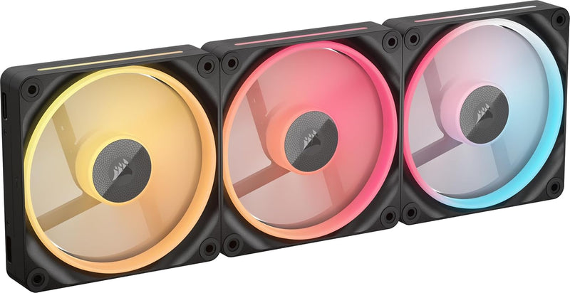 Corsair iCUE LINK LX120-R RGB Starter Kit Black 120mm PWM Reverse PC Case Triple Pack (3件裝) (CO-9051050-WW)