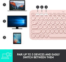 Logitech K380 多工藍牙鍵盤 (English Version) - Rose Pink 玫瑰粉色 920-009579 原裝行貨