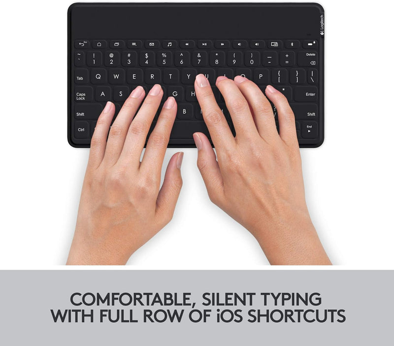 Logitech Keys-to-Go iPad便攜無線鍵盤(配備iPad/iPhone企架) - Graphite Black 石墨黑色 920-008536 原裝行貨