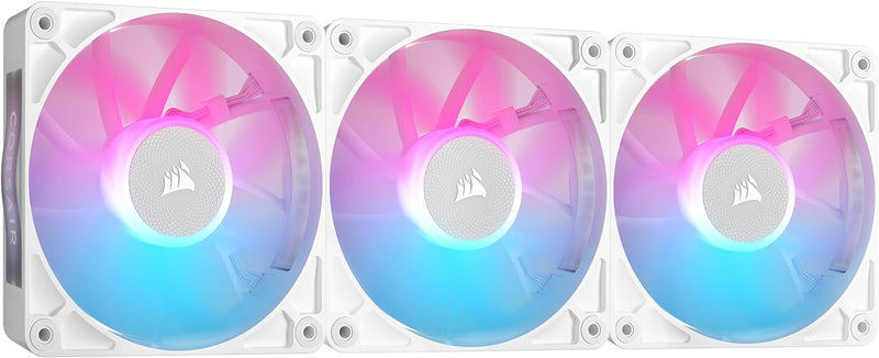 Corsair iCUE LINK RX120 RGB Starter Kit 120mm PWM Fan - White (Triple Pack) CO-9051022-WW 