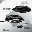 Logitech G502 X Lightspeed Wireless Gaming Mouse 無線遊戲滑鼠 - Black 黑色 910-006182 原裝行貨