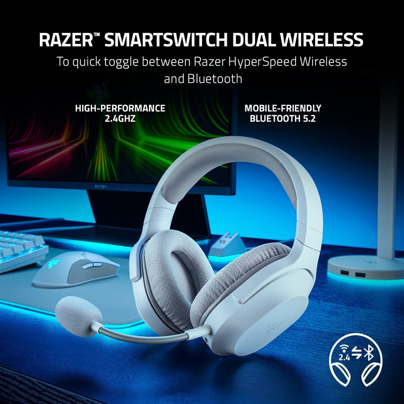Razer Barracuda X - Mecury 水銀白 無線多平台遊戲和行動裝置耳機 RZ04-04430200-R3M1