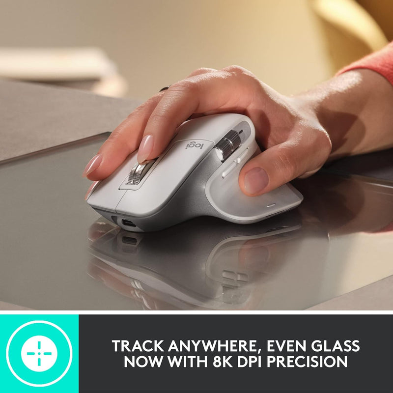 Logitech MX MASTER 3S Wireless Mouse 高效能無線滑鼠 - Pearl White 珍珠白色 910-006562 原裝行貨