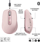 Logitech MX Anywhere 3S Wireless Mouse 緊湊高效無線滑鼠 - Rose Pink 玫瑰粉色 910-006937 原裝行貨