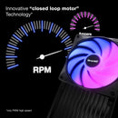 BE QUIET! BL124 LIGHT WINGS LX PWM High-Speed (Triple-Pack) 12cm Case Fan - BLACK TH-BLWHS3