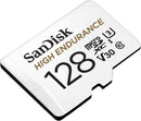 SanDisk 128GB High Endurence microSD (CL10 V30 U3 4K 100MB/s) SDSQQNR-128G-GN6IA 772-4173