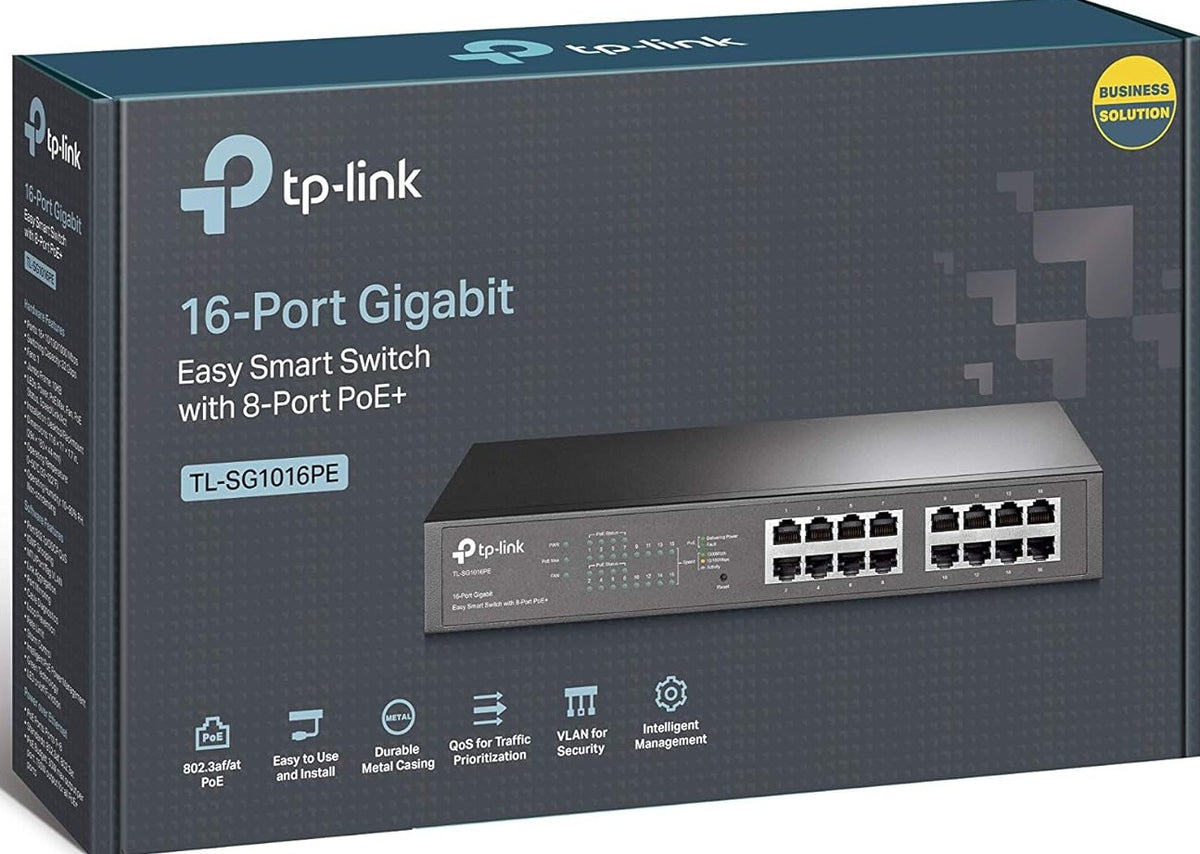 未使用品　TP-Link 16ポート PoEハブ TL-SG1016PE Amazon | TP-Link 16ポート スイッチングハブ MDI/MDIX 1000Mbps