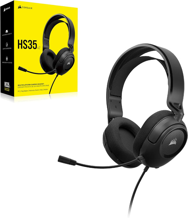 CORSAIR HS35 v2 Multiplatform Gaming Headset — Carbon CA-9011377-NA 