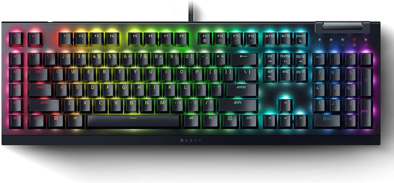 Razer BlackWidow V4 Pro Gaming Keyboard (English Green Switch) RZ03-04680100-R3M1 * Free Razer DeathAdder Essential Black - RZ01-03850100-R3M1 