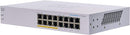 Cisco Business CBS110 16-Port Gigabit (8-Port with PoE, total 64W) PoE Switch (CBS110-16PP-UK / NE-11016PP)