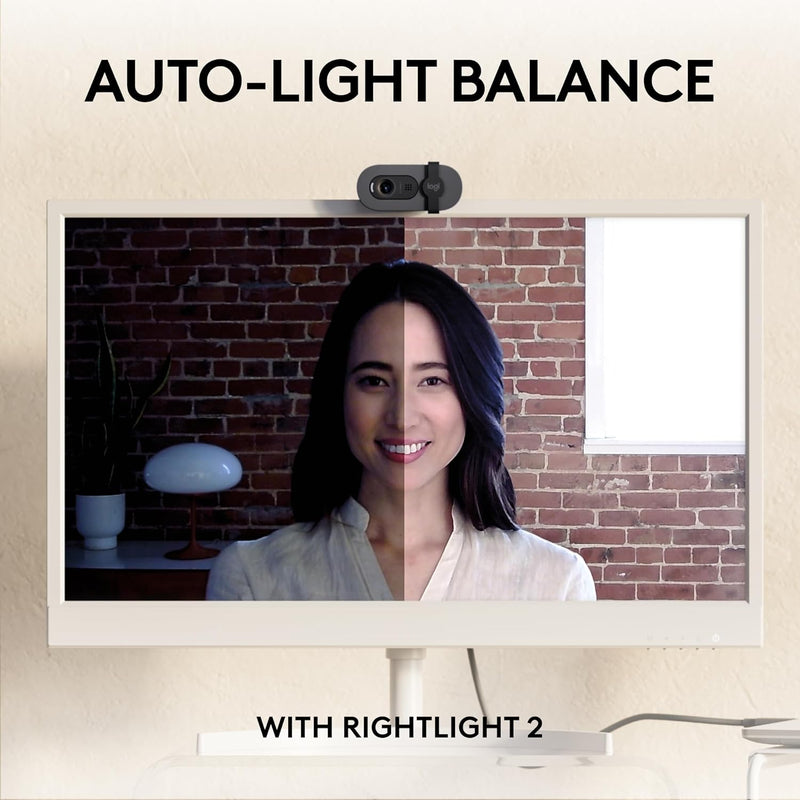 Logitech BRIO 105 FHD UC Webcam 商務網路攝影機 - Graphite 石墨灰色 960-001590 香港行貨