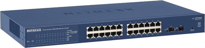 NETGEAR GS724T-400AJS 24Port Gigabit Ethernet Smart Switch with 2 SFP Ports