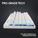 Logitech G PRO X TKL Lightspeed 無線機械電競鍵盤 (觸感茶軸) - White 白色 920-012149 原裝行貨
