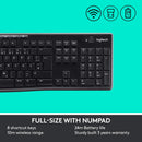Logitech MK270r Wireless Keyboard and Mouse 無線鍵盤滑鼠組合 (中文版) 920-006312 原裝行貨