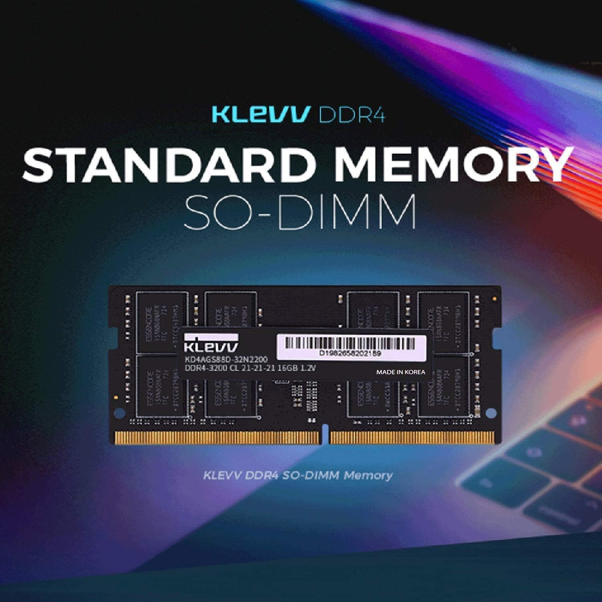 CPU DDR4 3200Mhz CL22 KLEVV 64GB KLEVV Bolt X DDR4 16GB (2x8GB) 3200MHz CL16 1.35V Gaming Desktop