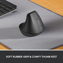 Logitech Lift 人體工學垂直無線滑鼠 - Graphite 石墨灰色