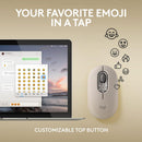 Logitech POP Wireless Mouse with Emoji Button Function - Mist Grey 霧沙灰 910-006622 原裝行貨