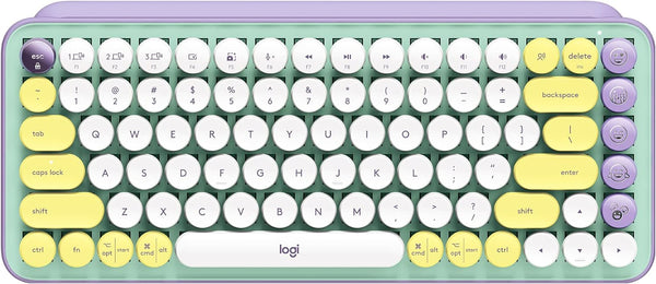 Logitech POP KEYS 無線藍牙機械鍵盤 - Daydream Mint 夢幻紫 920-010578 原裝行貨