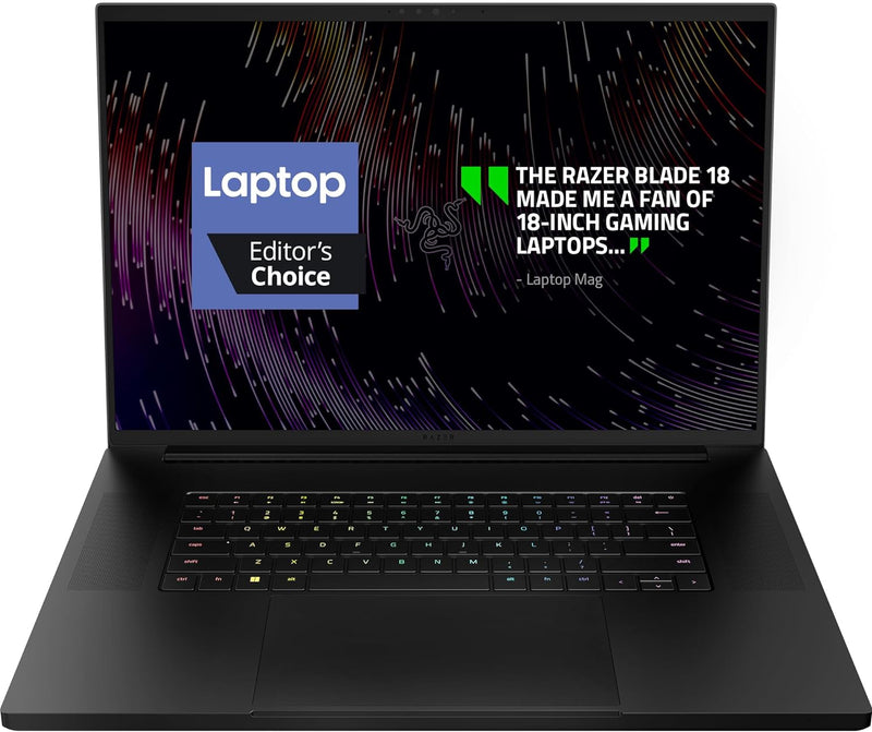 Razer Blade 18 Flagship Gaming Laptop Black (18" 240Hz QHD+ / Intel Core i9-13980HX / 32GB DDR5 / RTX 4090 16GB / 2TB SSD / Win 11 Home) RZ09-0484UEH4-R341