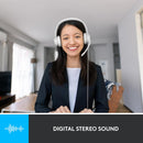 Logitech H390 Wired USB 配備隔噪麥克風以及線控耳機麥克風 - Pearl White 珍珠白色 981-001287 原裝行貨