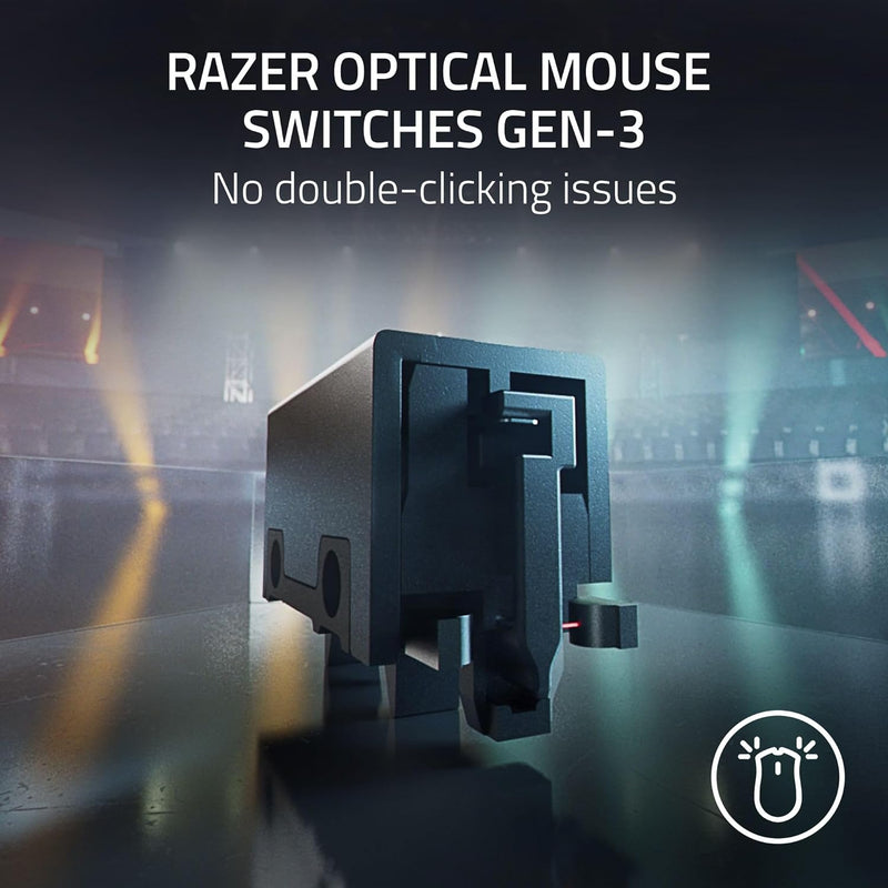 Razer DeathAdder V3 Pro - White White Ultra-Lightweight Wireless Ergonomic Gaming Mouse RZ01-04630200-R3A1