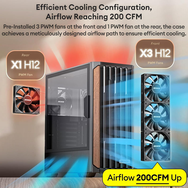 Okinos Cypress 7 (Wood) ATX Case
