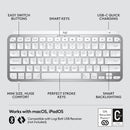 Logitech MX KEYS Mini For Mac Wireless Keyboard 智能無線鍵盤 (English Version) - Pearl White 珍珠白色 920-010528 原裝行貨