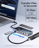 ORICO 8-in-1 Multifunctional Docking Station With M.2 NVMe/NGFF SSD Enclosure OM28PR