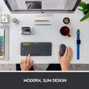 Logitech PEBBLE M350 Wireless Mouse 纖薄靜音無線藍牙滑鼠 - Graphite 石墨灰色 910-005602 原裝行貨