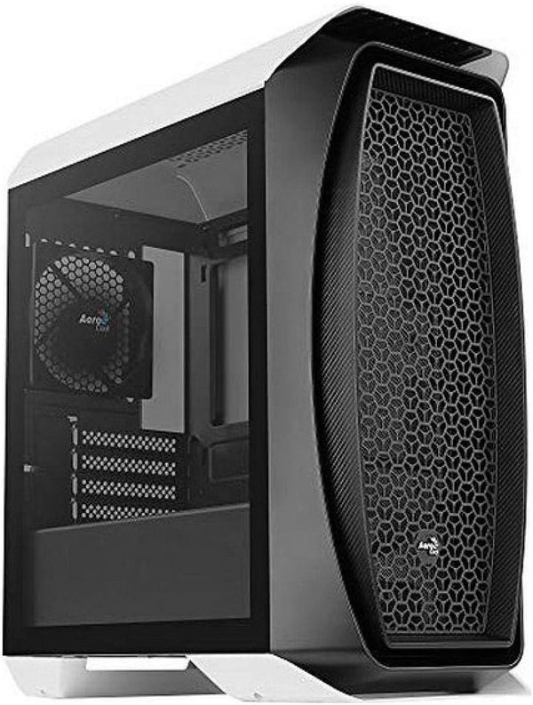 AeroCool Aero One Mini White White Tempered Glass Micro-ATX Case 