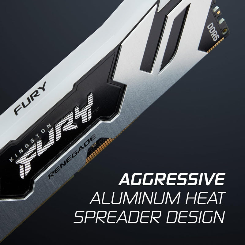 Kingston 32GB Kit (2x16GB) KF580C38RSAK2-32 Fury Renegade RGB Black DDR5-8000MHz Memory 