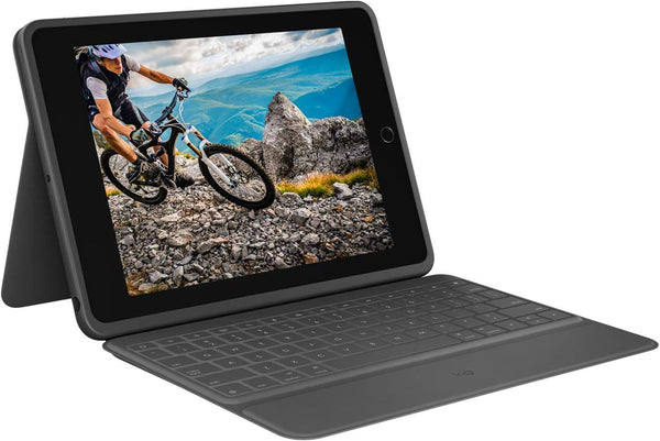 Logitech Rugged Folio 藍牙鍵盤保護殼(iPad 10.2" 第7、8、9代用) 920-009458 原裝行貨