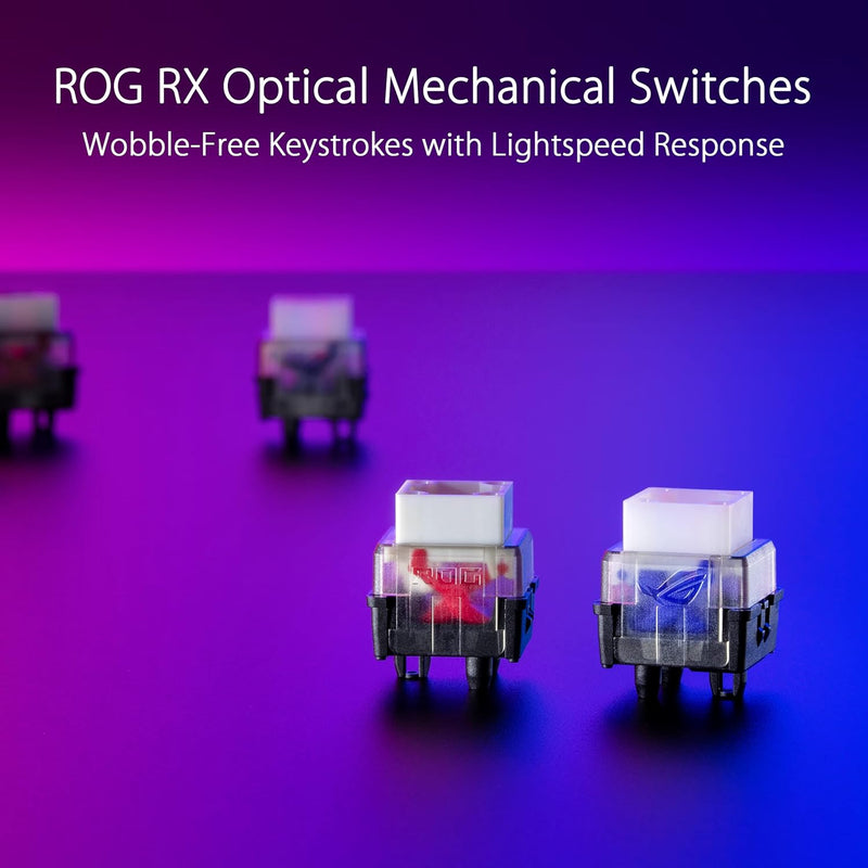 ASUS 華碩 ROG STRIX SCOPE RX TKL Deluxe Wireless 無線電競鍵盤 (青軸)(90MP02J2-BKUA00)