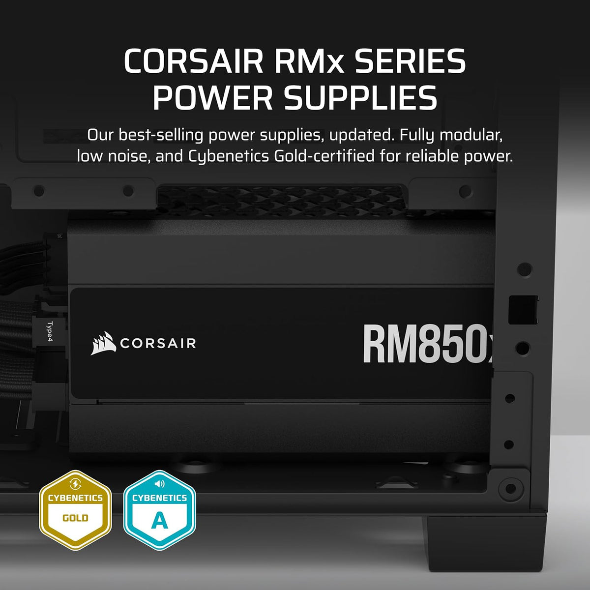 CORSAIR 850W RM850X-PCIE5.1 80Plus Gold Full Modular Power Supply (CP-