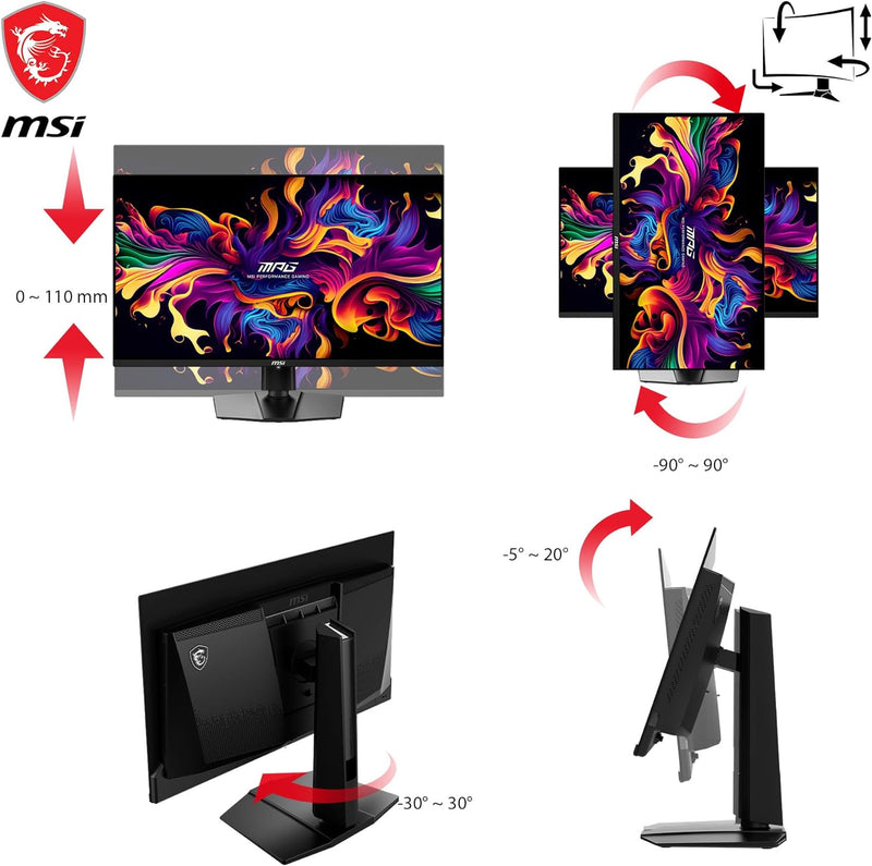 MSI 26.5" MAG 271QPX QD-OLED E2 240Hz 2K QHD OLED(16:9) Gaming Monitor (HDMI2.1) (MO-MA271QO) 
