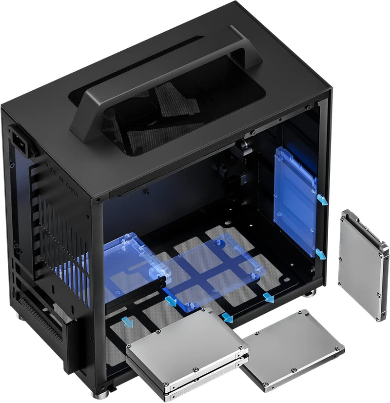 JONSBO T8 PLUS (Black) Portable ITX Portable Case 