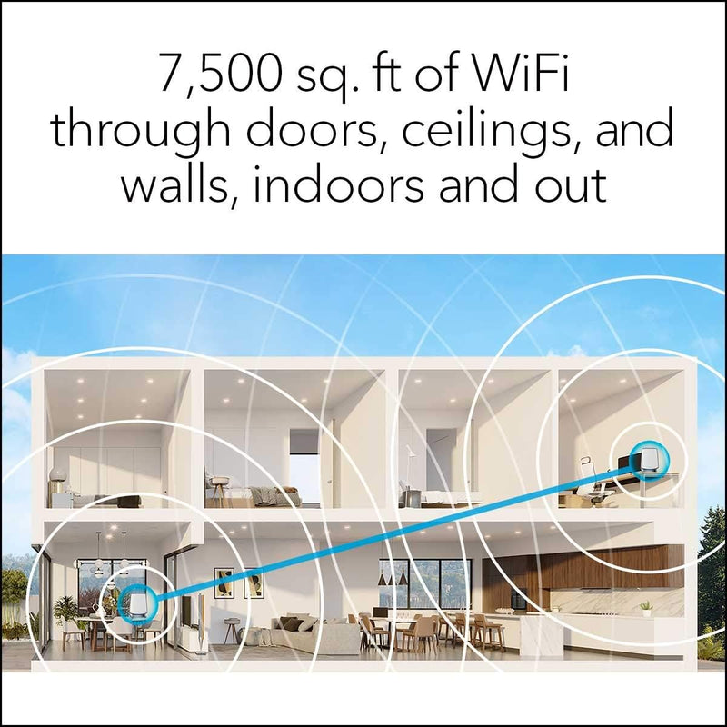 NETGEAR Orbi RBK853 AX6000 WiFi Whole Home Tri-Band Mesh 6 System (3-pack)