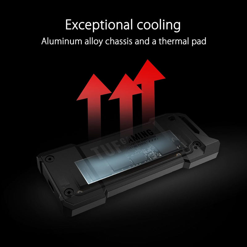 ASUS TUF Gaming ESD-T1A Type-C (10Gbps) 防水IP68 M.2 NVMe SSD 外接盒