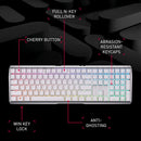 CHERRY MX 3.0S Wireless RGB 白色 無線機械式鍵盤 (靜音紅軸) G80-3872HWAEU-0 *送CHERRY MW2400無線滑鼠